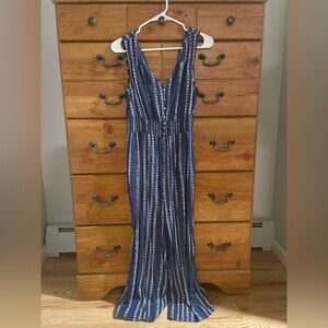 Women’s  Blue and White Romper